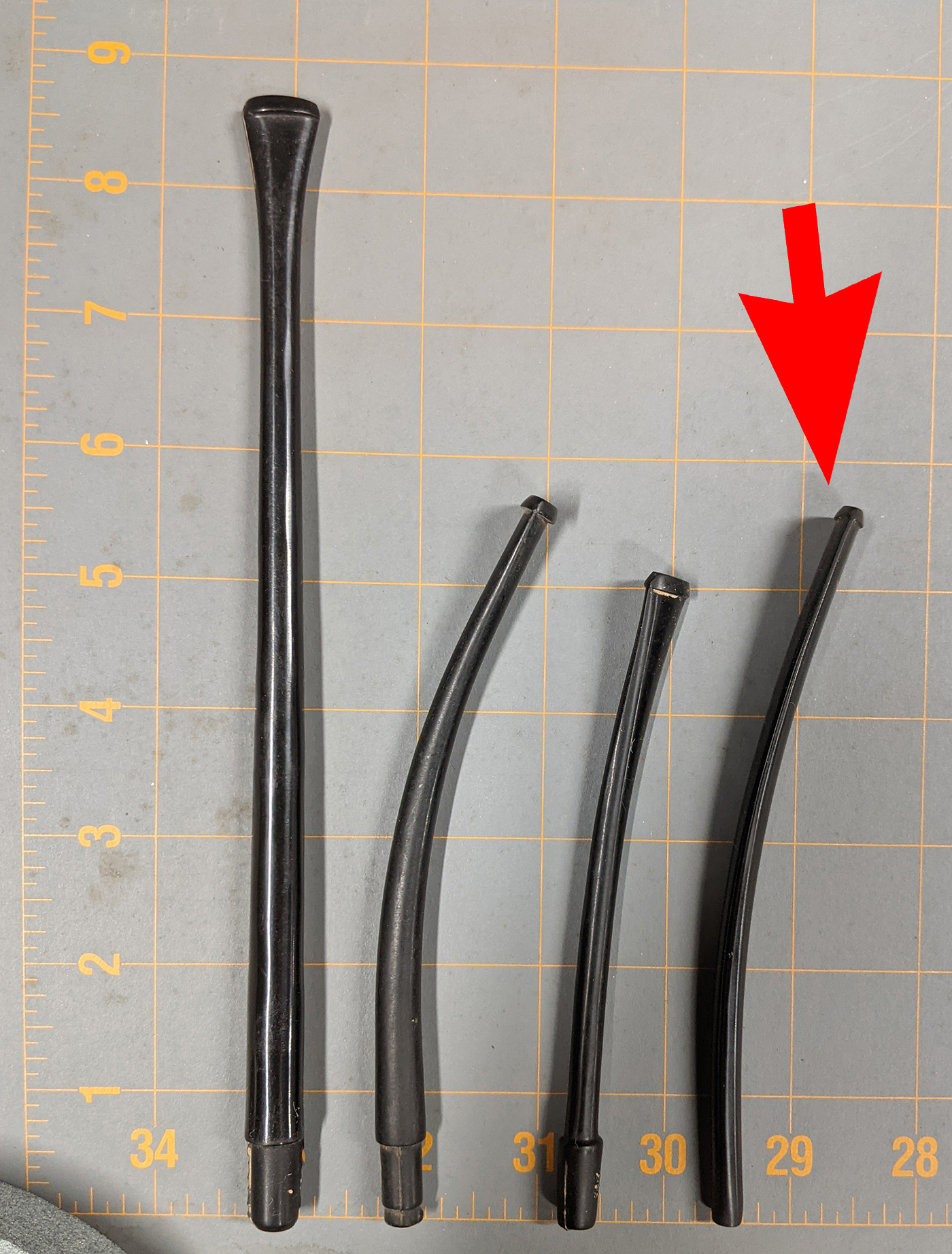 Talbert Pipes Churchwarden Taper munnstykke 10-pk ubehandlet