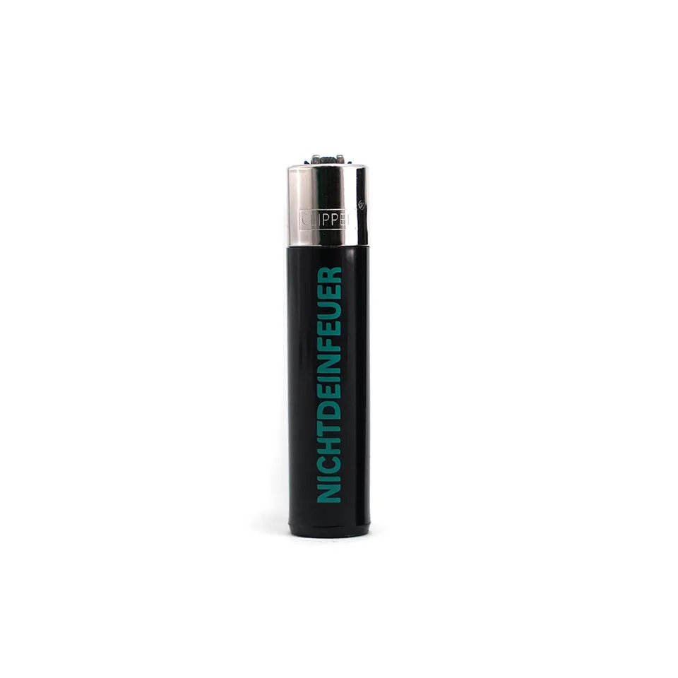 Clipper Nichtdeinfeuer lighter svart påfyllbar