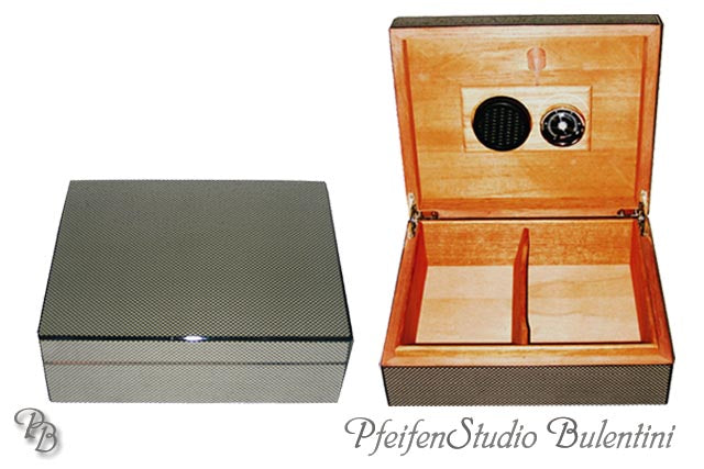 Bulentini Carbone sigarhumidor 20 karbonlakk