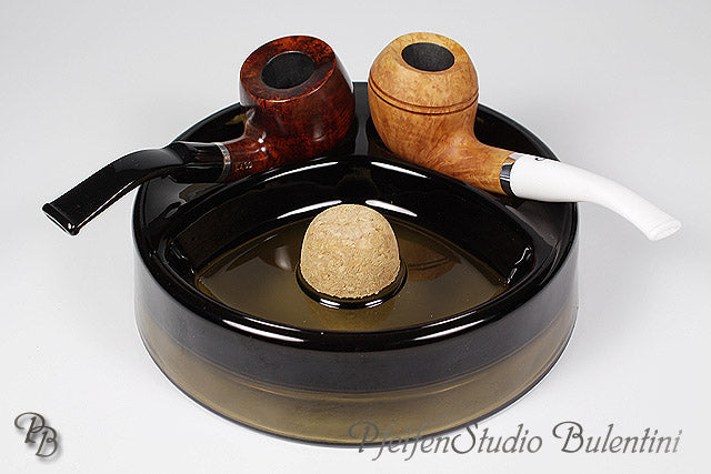 Bulentini York pipeaskebeger glass mørk 16 cm