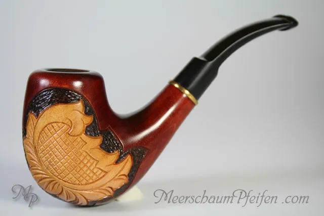 Bulentini Flore pærepipe 9 mm ebonitt messing