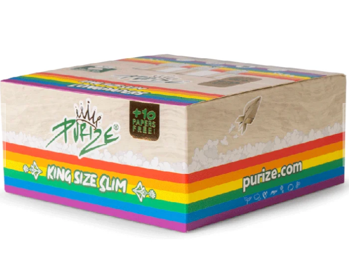 Purize King Size Slim rullepapir 50-pk ubleket