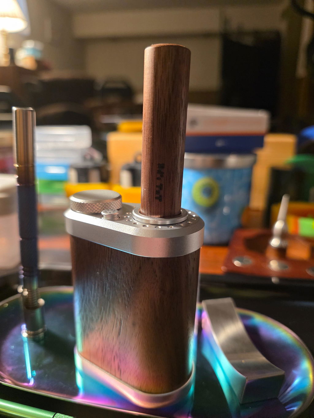 Ed's TNT Tinymight tremunnstykke 9 cm valnøtt hardtre