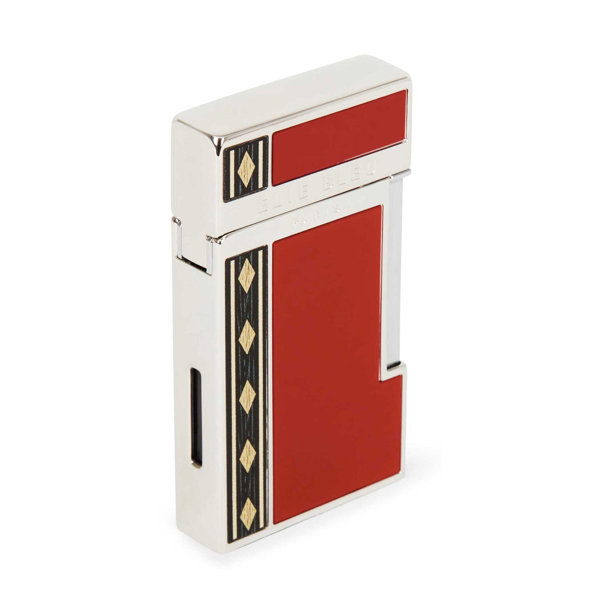 Elie Bleu Diamond Jetflame Alba lighter rød EBJ1453