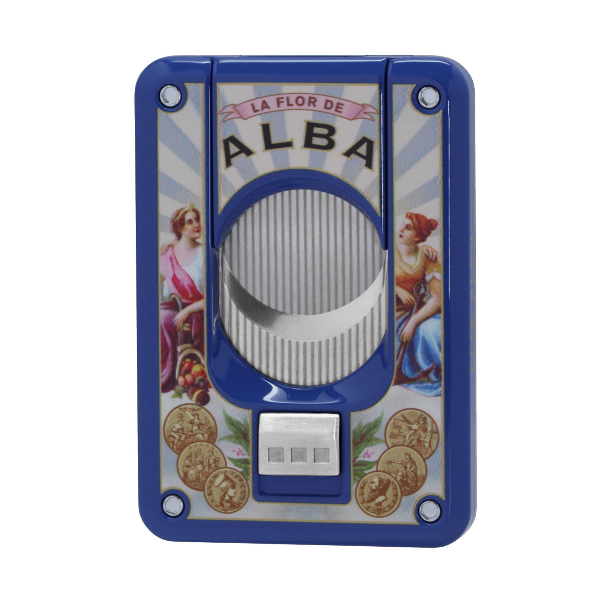 Elie Bleu Flor de Alba sigarkutter dobbeltblad lakkert