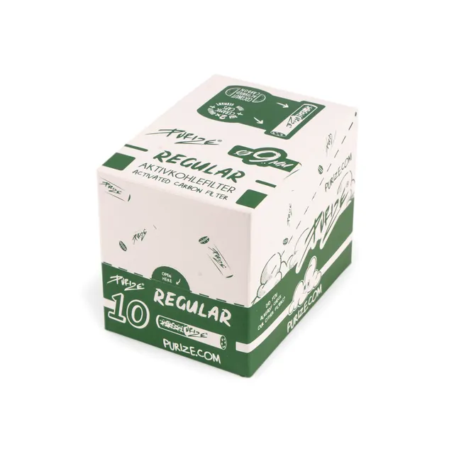 Purize Regular kullfilter 9mm hvit 200 stk