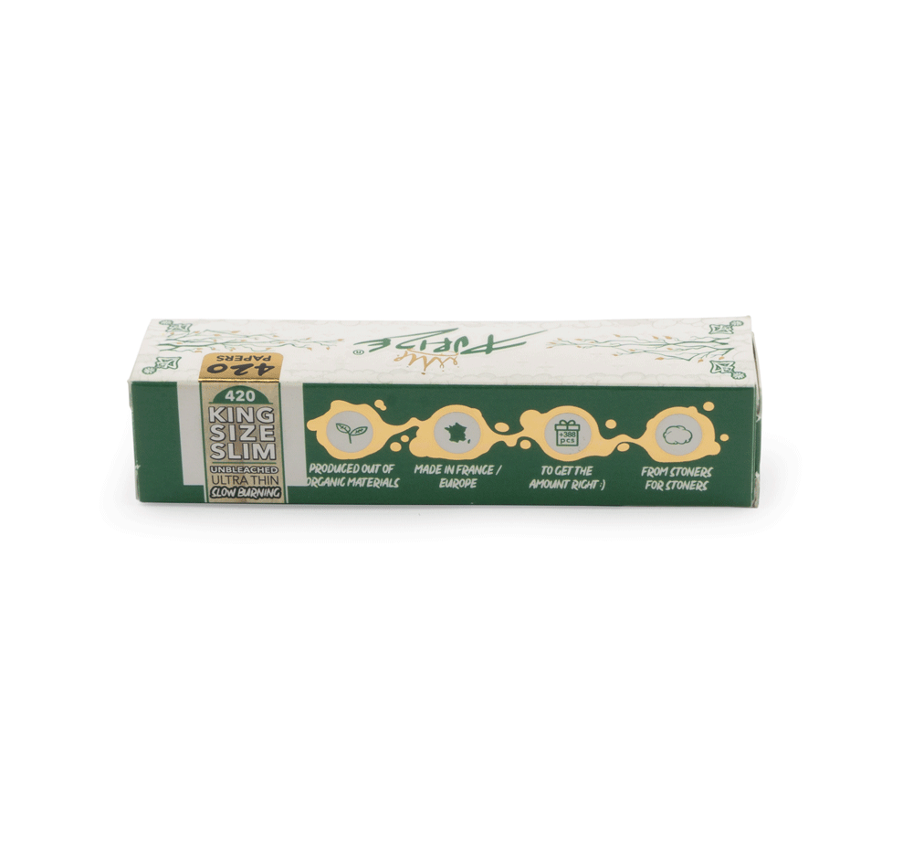 Purize King Size Slim 420 rullepapir 420 ark ubleket
