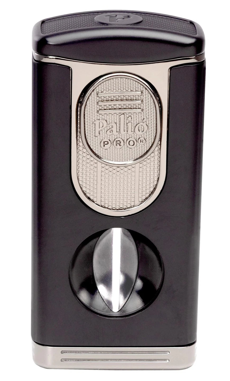 Palió PRO Trevi sigarlighter triple-jet krom/svart V-kutter