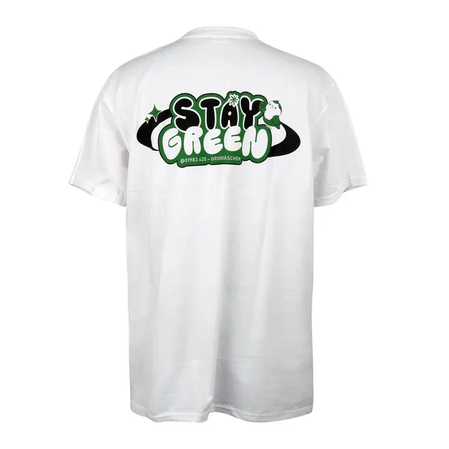 Purize Stay Green t-skjorte hvit M bomull