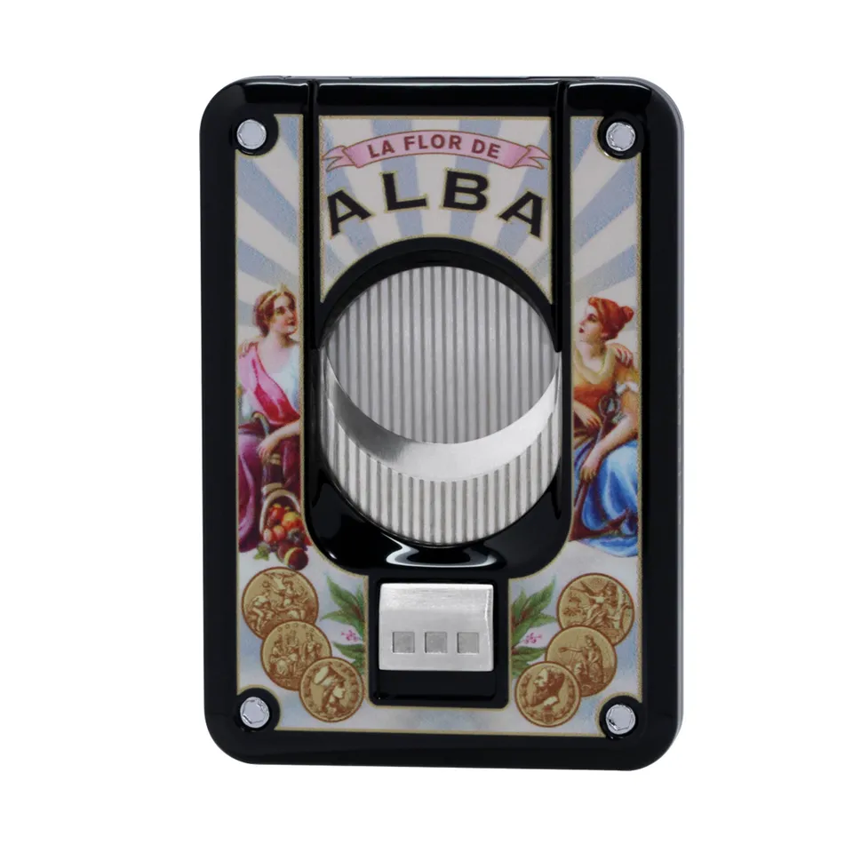 Elie Bleu Flor de Alba sigarkutter dobbeltblad lakkert