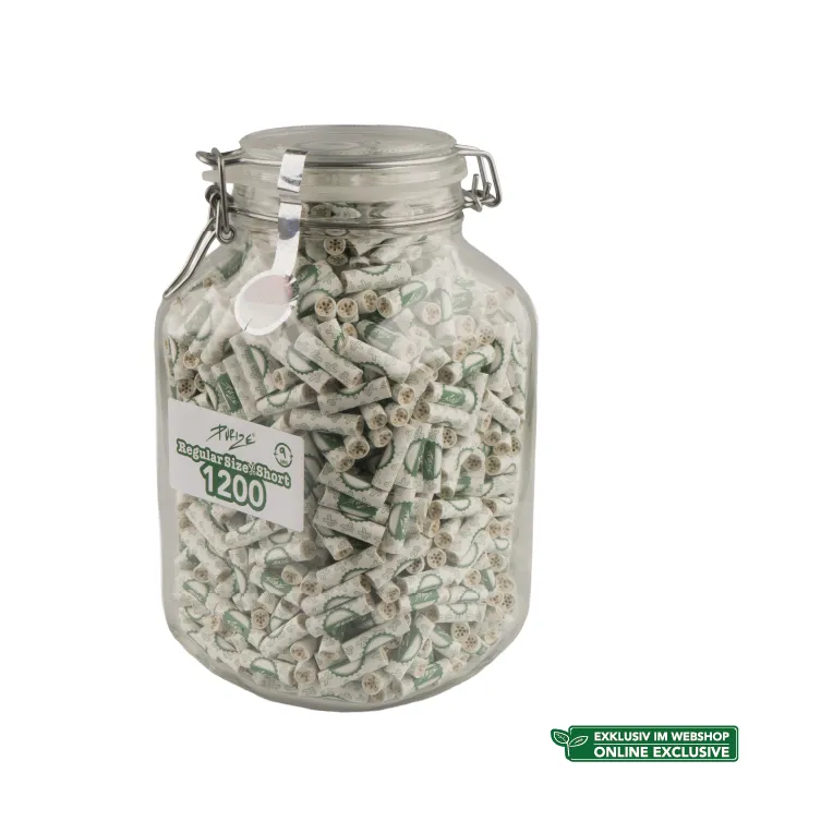 Purize 1200 Regular Short kullfilter 9mm glass 1200stk