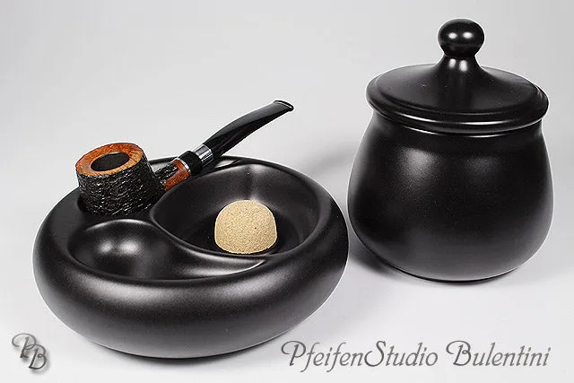 Bulentini Set Matt Circa pipesett askebeger tobakk svart