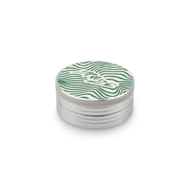 Purize alu grinder 2-delt 48 mm sølv