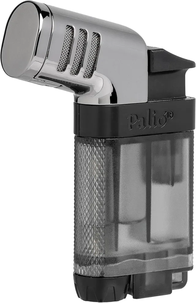 Palió Pistola sigartenner svart – vinklet dobbel jetflamme