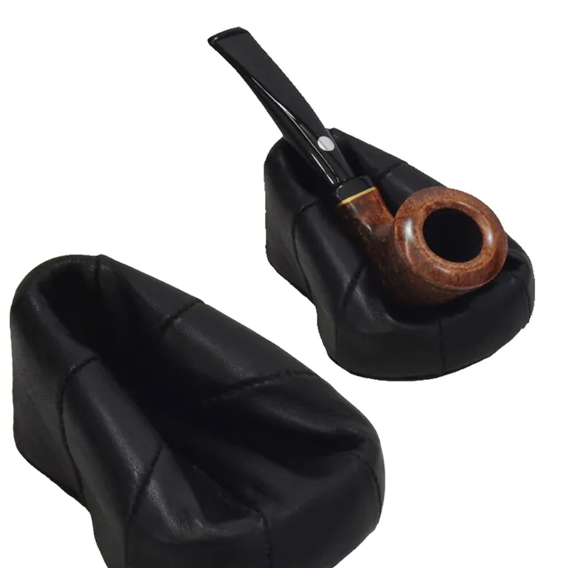Mastro de Paja pipestativ skinn sort 10 cm