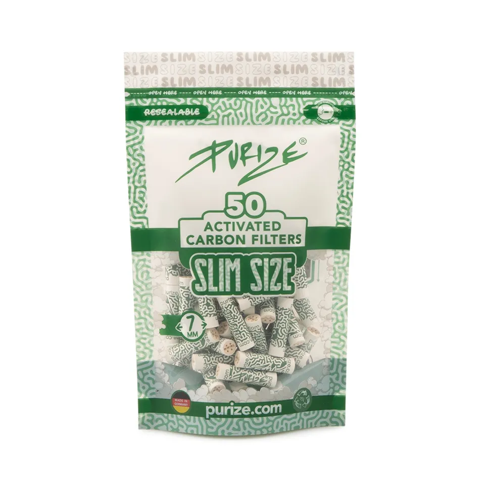 Purize Slim Size kullfilter 50 stk 7 mm kokoskull