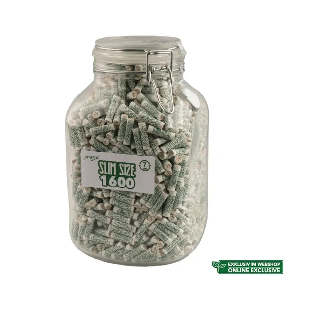 Purize Slim Size kullfilter 1600 stk glass 7 mm kokos