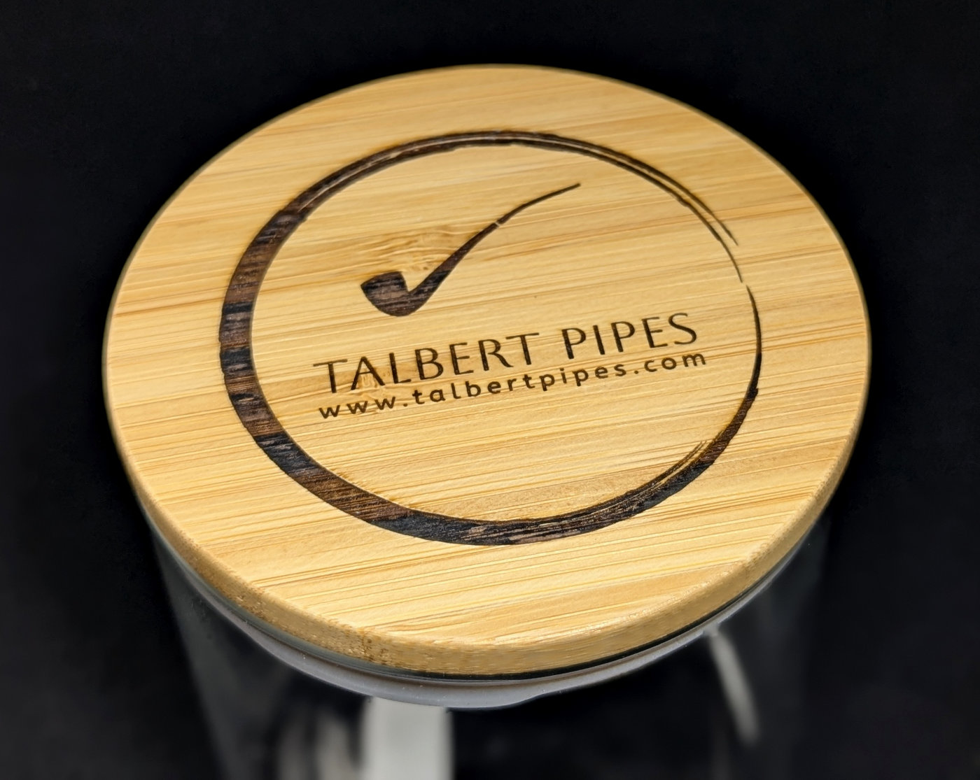 Talbert Pipes Humidor tobaksboks liten gravert