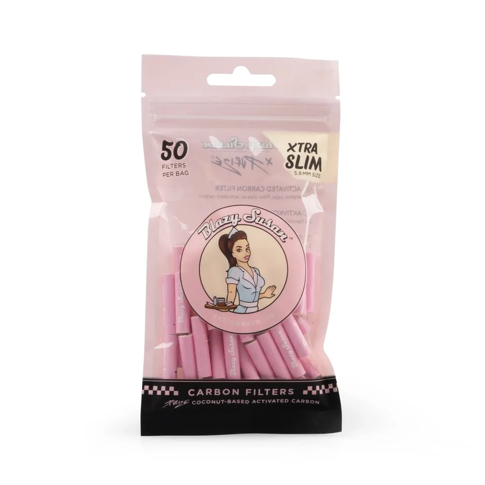 Purize XTRA Slim kullfilter rosa 50 stk 6 mm