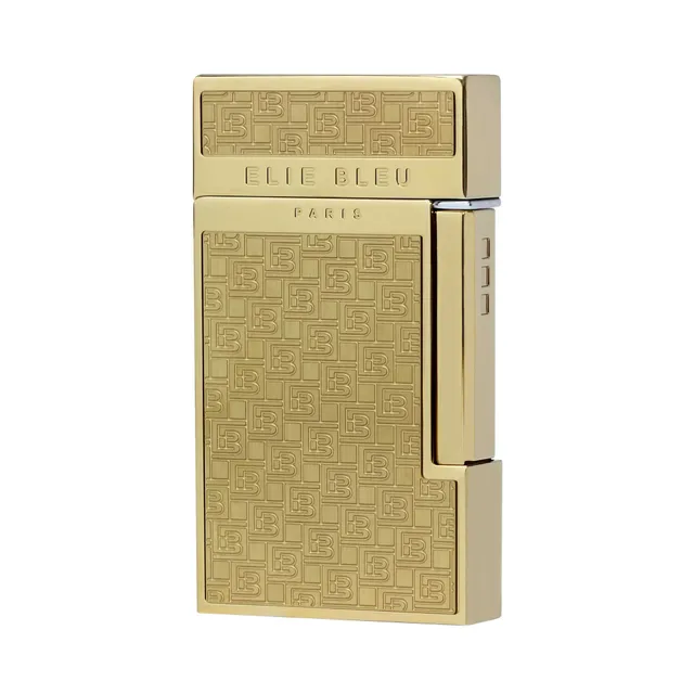 Elie Bleu Diamond Jetflame sigartenner gull monogram