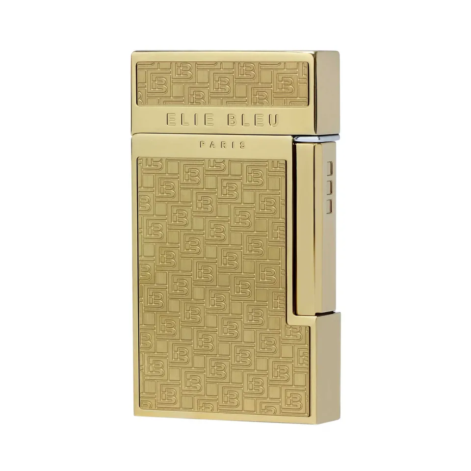 Elie Bleu Diamond Jetflame sigartenner gull monogram