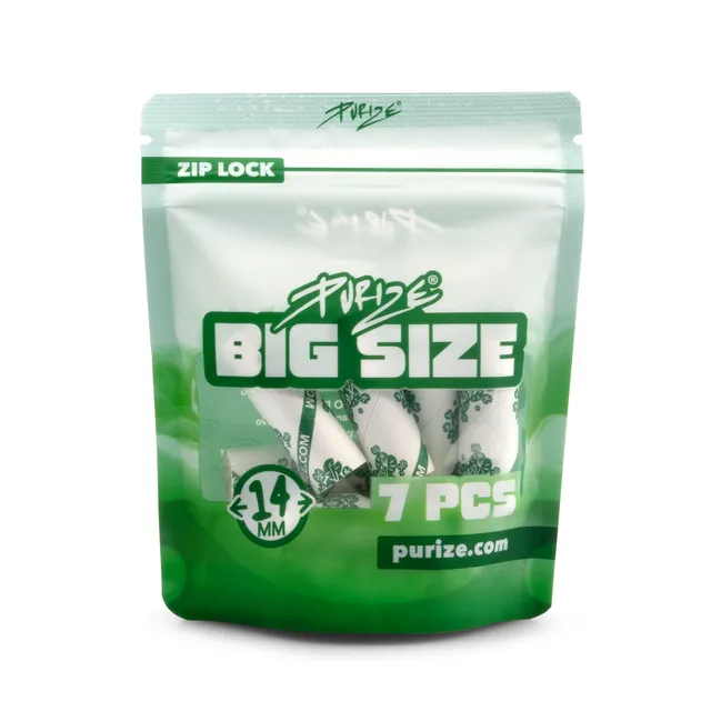 Purize Big Size aktivkullfilter 7 stk 14 mm