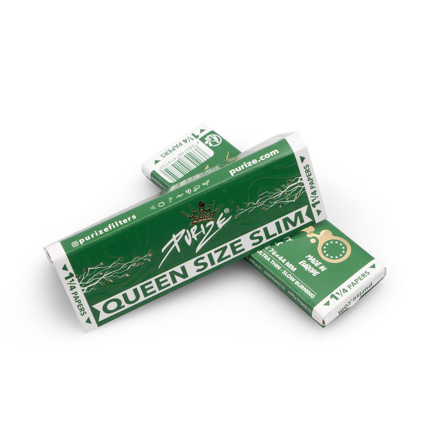 Purize Queen Size Slim rulleblader 40 pakker papir