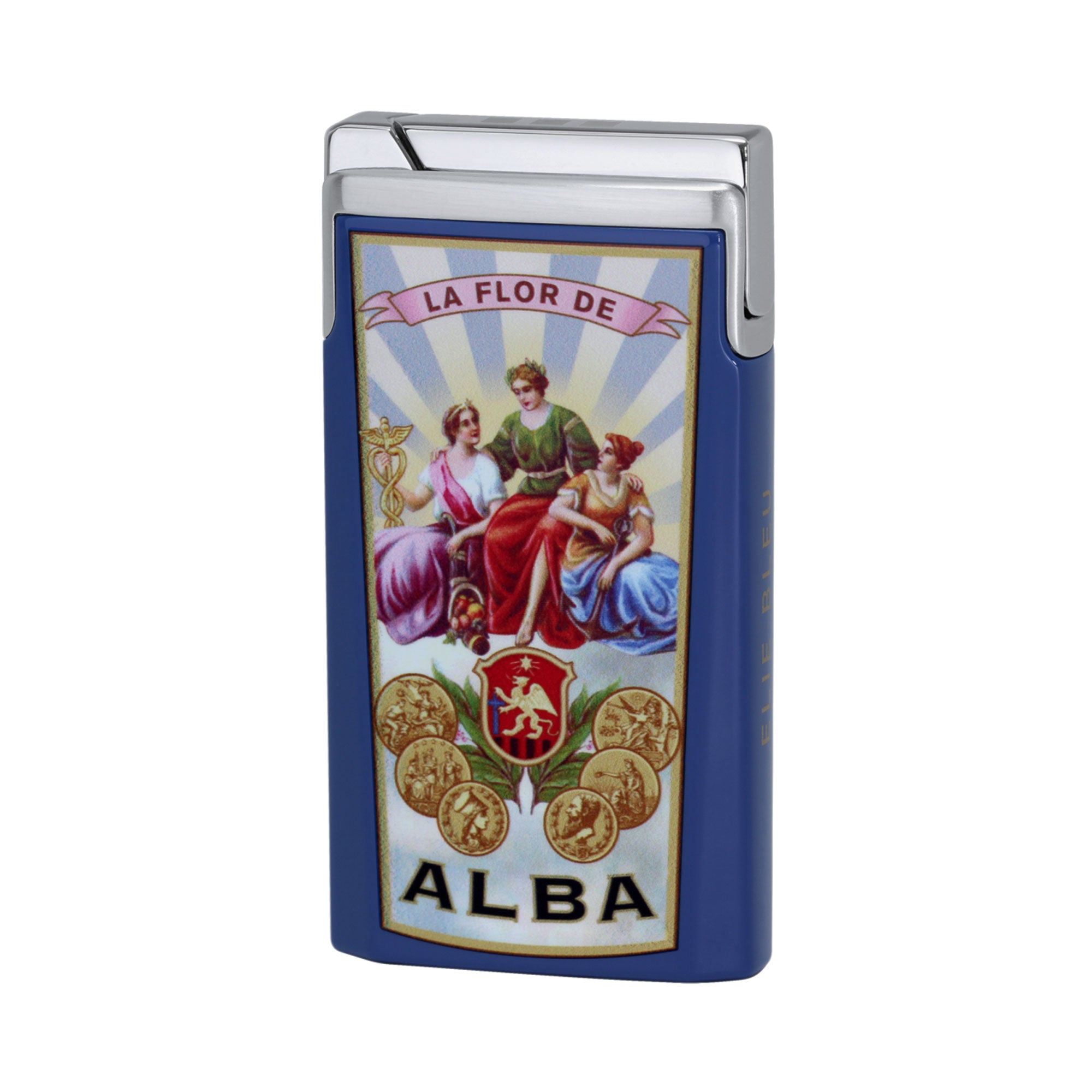 Elie Bleu J15 La flor de Alba sigarlighter lakk blomster