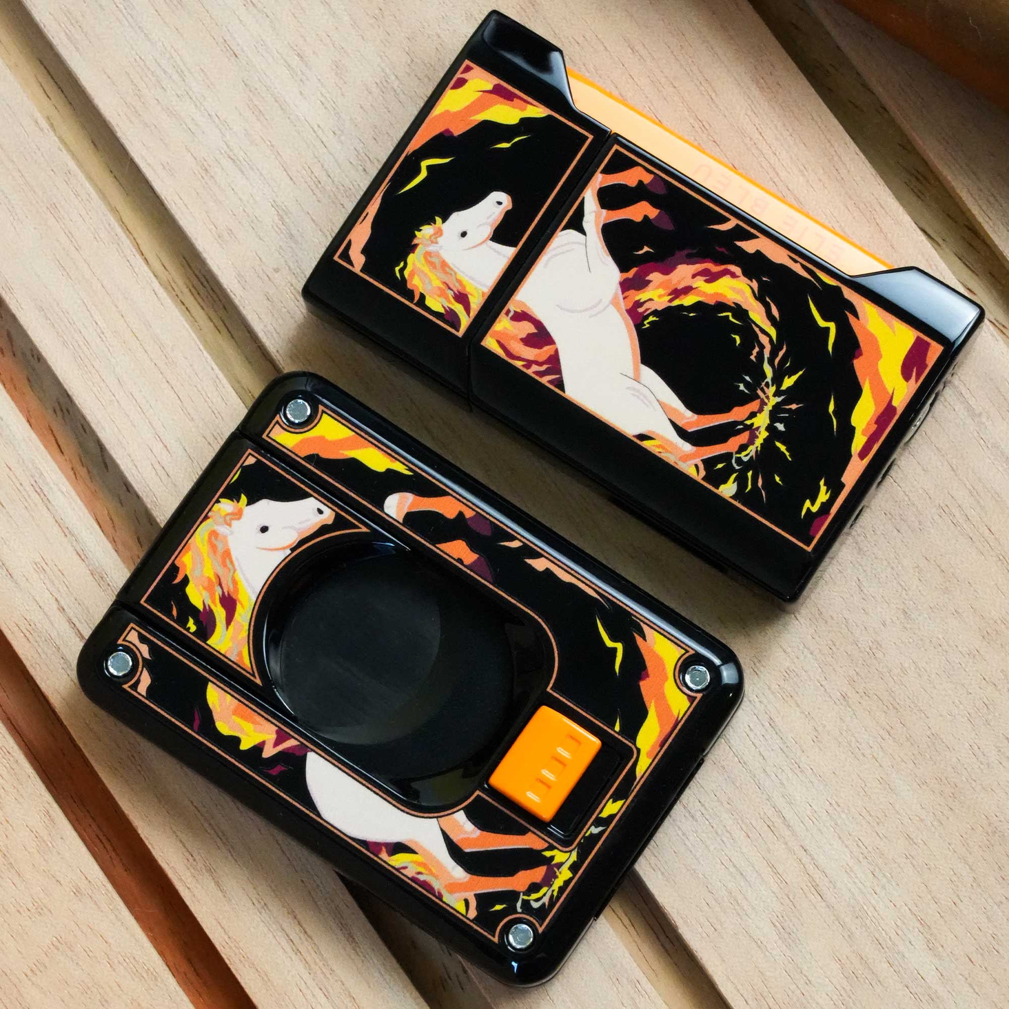 Elie Bleu Fire Horse sigarkutter dobbeltblad stål