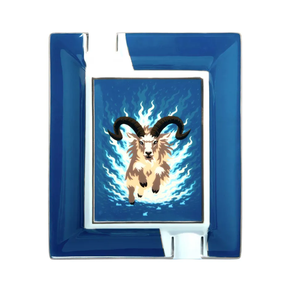 Elie Bleu Fire Goat askebeger i porselen