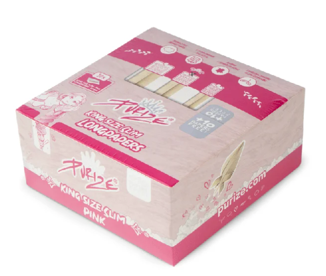 Purize King Size Slim rullepapir 50-pk ubleket