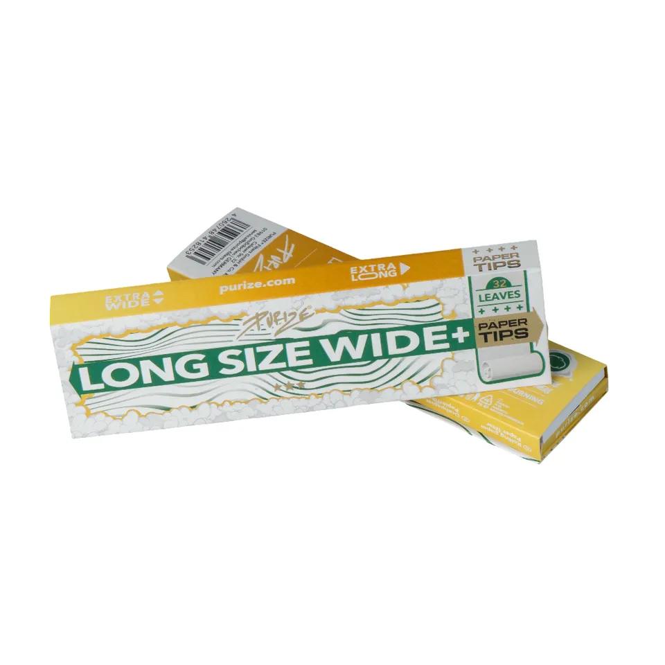 Purize Long Size Wide rullepapir + tips 32+32