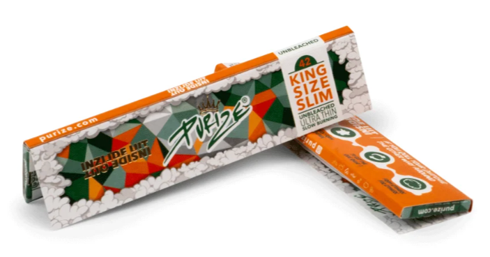 Purize King Size Slim Inside Out rullepapir 50 pk ubleket