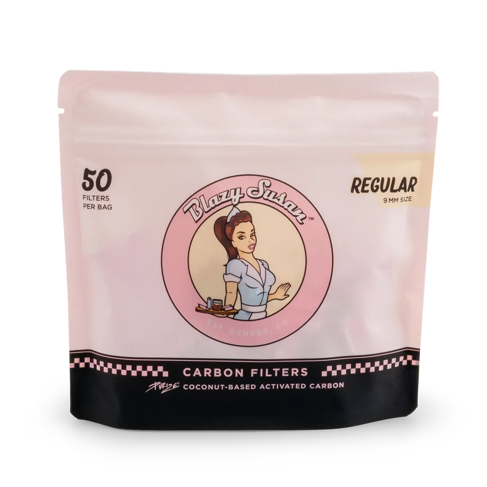 Purize Regular Size Blazy Susan aktivkullfilter 50 stk lilla 9 mm