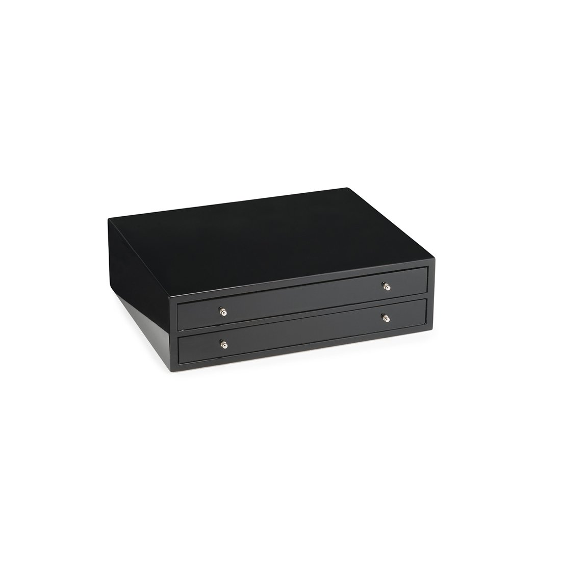 Morici Firenze smykkeskrin sort 2 skuffer