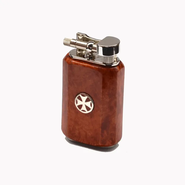 Mastro de Paja Handmade lighter briar sølv