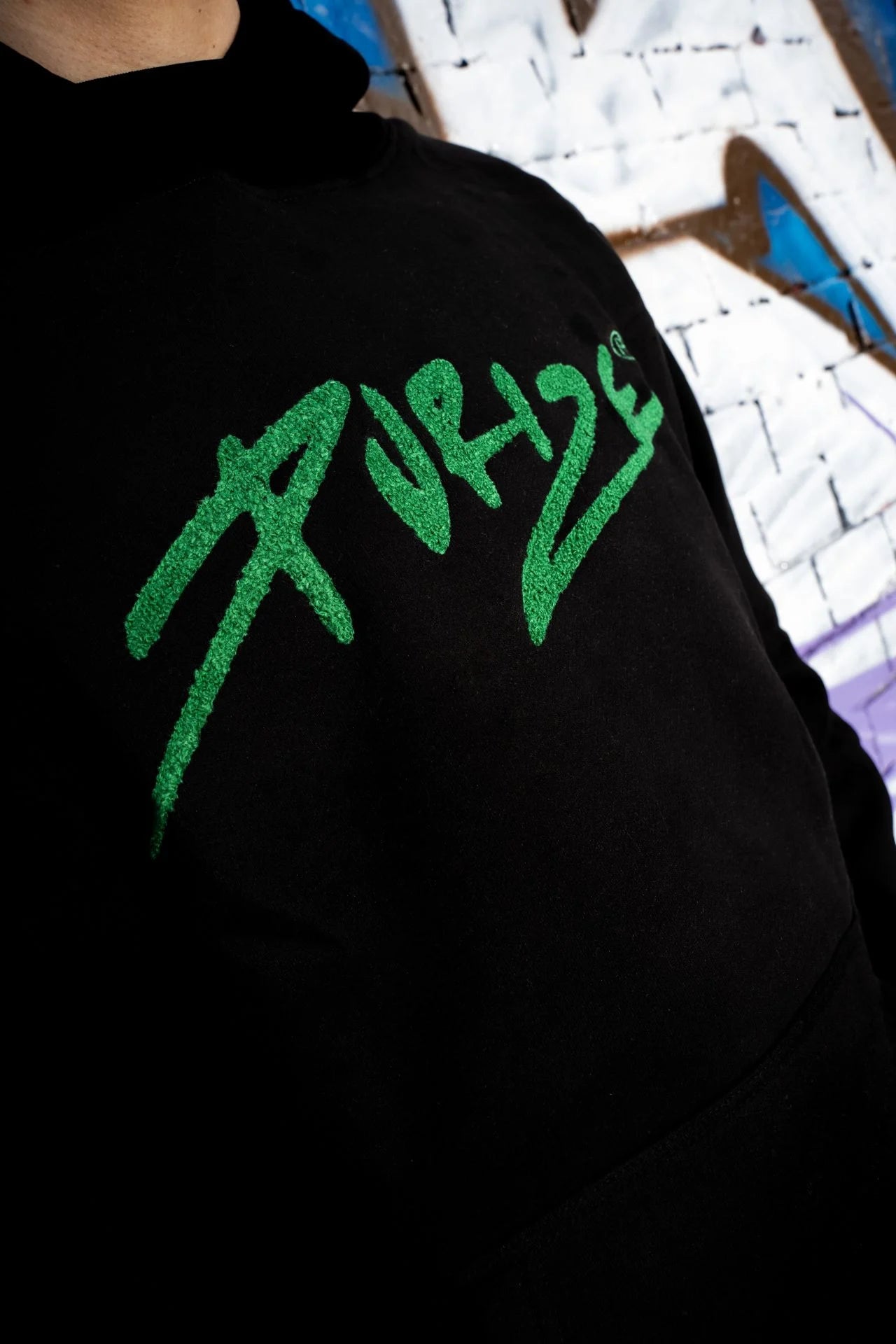 Purize Hoodie 2.0 svart hettegenser oversized