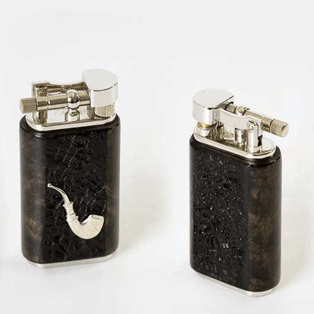 Mastro de Paja Handmade lighter messing briar stein