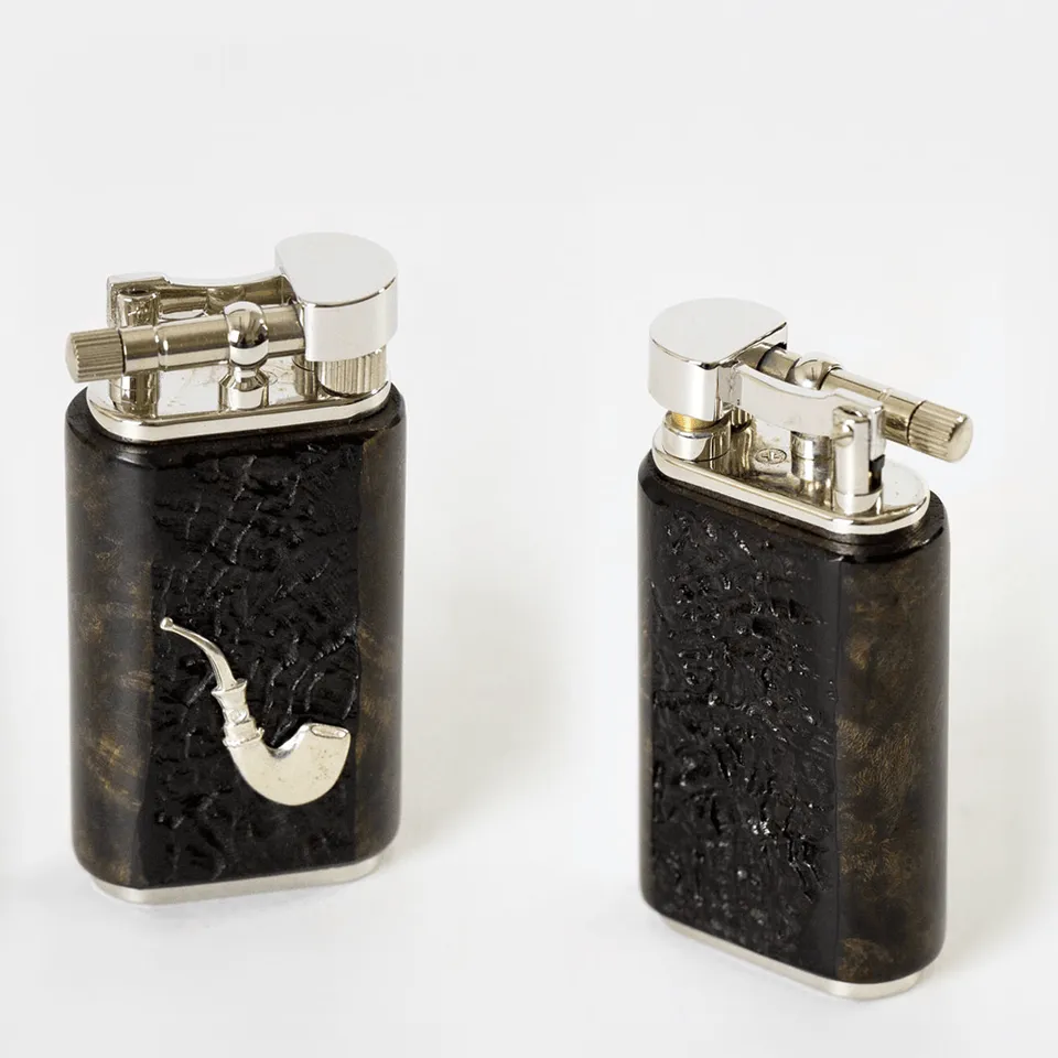 Mastro de Paja Handmade lighter messing briar stein