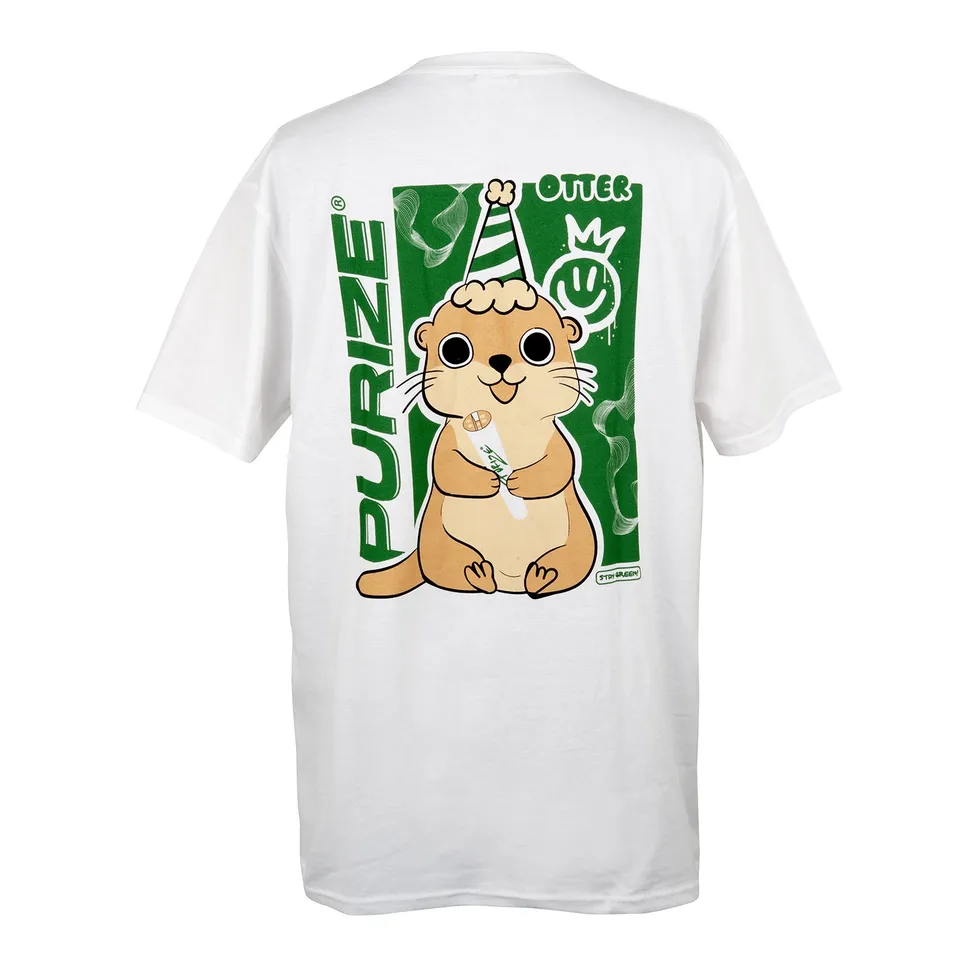 Purize Otter T-skjorte hvit bomull