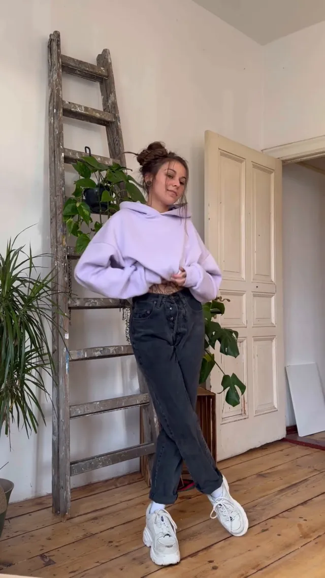 Purize Lilac hettegenser lilla myk bomull