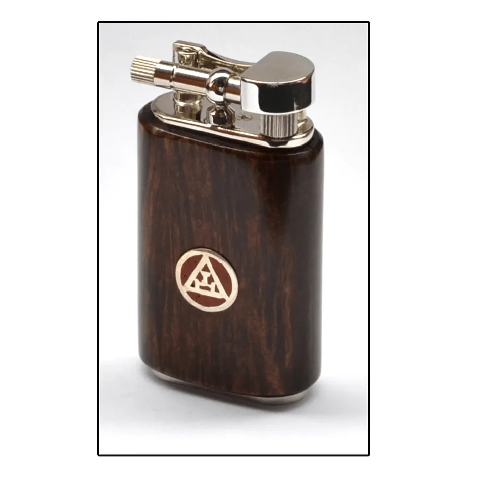 Mastro de Paja lighter briar og messing justerbar flamme