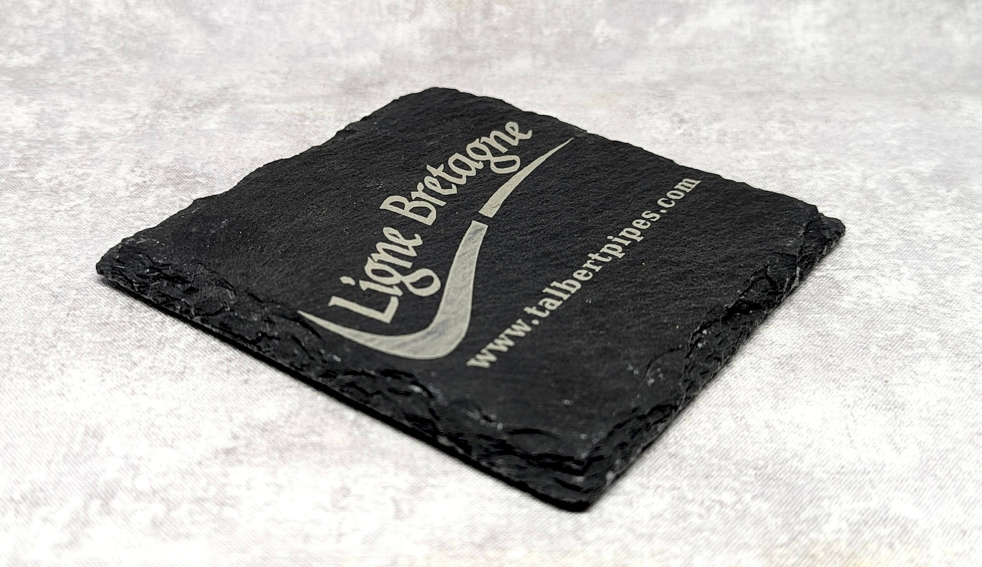 Ligne Bretagne Black Slate glassbrikke skifer