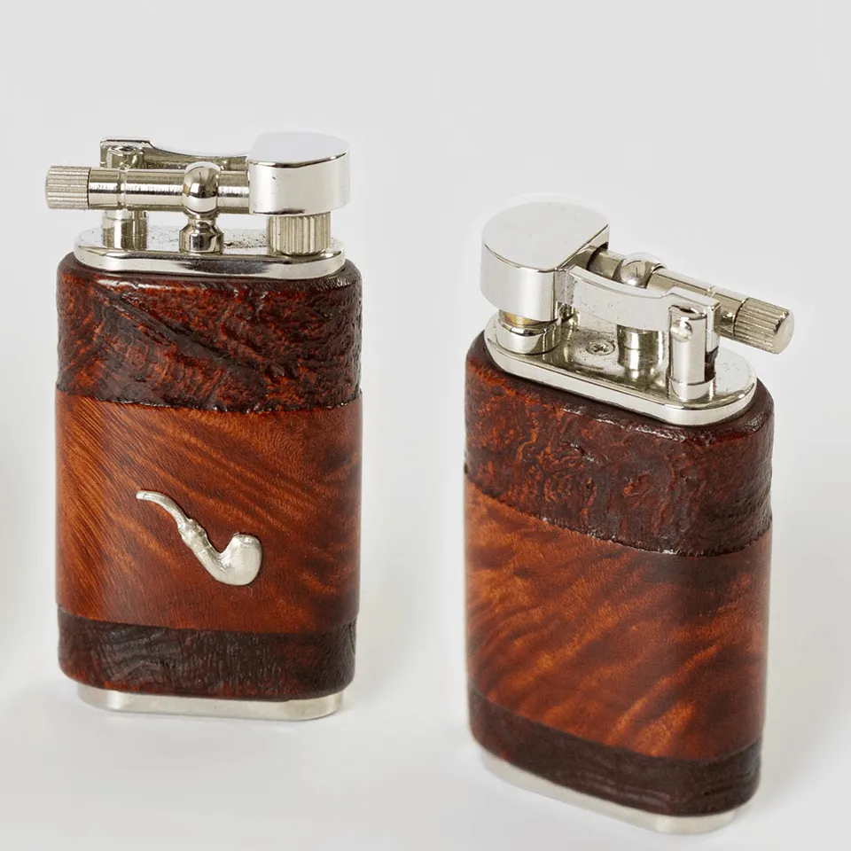 Mastro de Paja lighter bensin messing briar