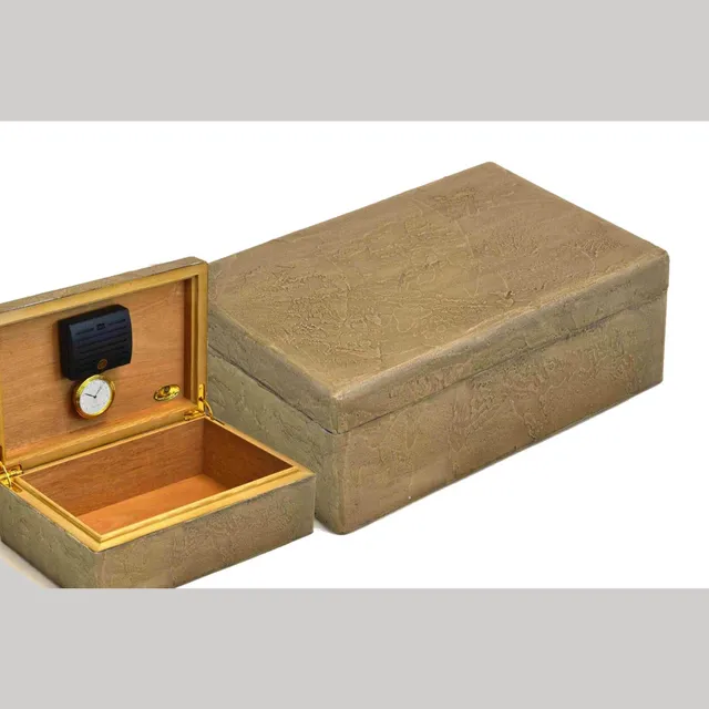 Mastro de Paja humidor grå 30-40 sigarer med hygrometer