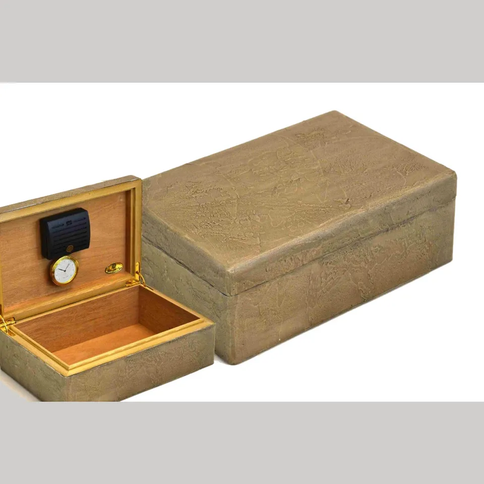 Mastro de Paja humidor grå 30-40 sigarer med hygrometer