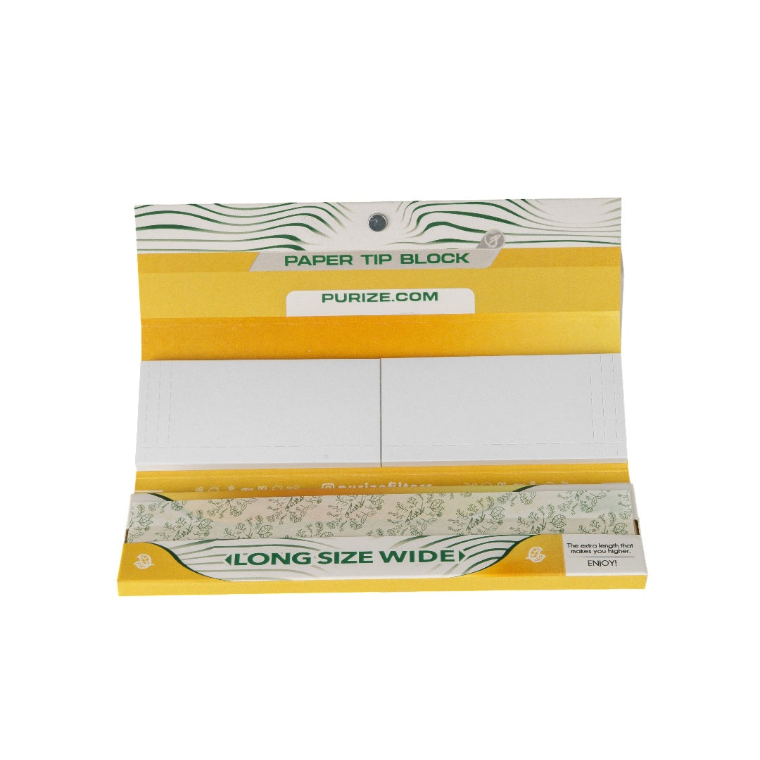 Purize Long Size Wide rullepapir + tips 32+32