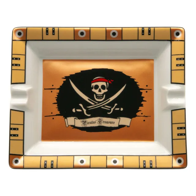 Elie Bleu Pirate askebeger porselen