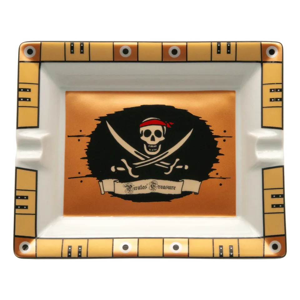 Elie Bleu Pirate askebeger porselen