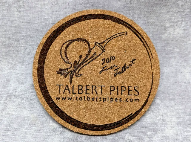 Talbert Sketch Coaster brikke pipeskisse signert